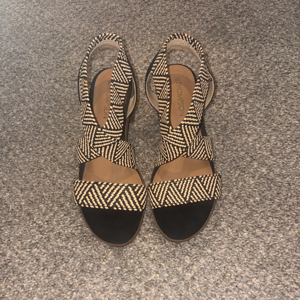 Black and Tan Women's Sandals